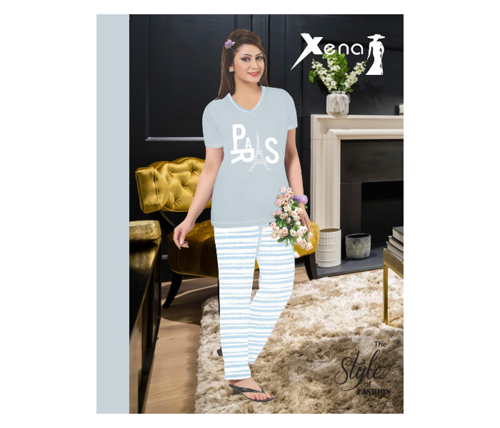 Xena HS-25 Large The Style Of Fashion Genuine Quality Pyjama Set - Zoom Image