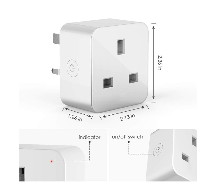 Marrath MSHAEA001 Smart Home Wifi Plug White - Zoom Image 4