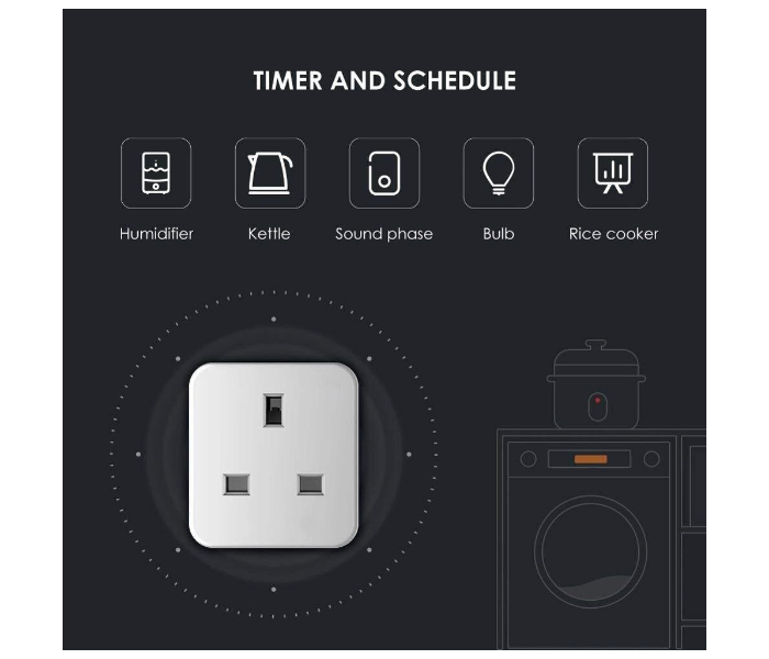 Marrath MSHAEA001 Smart Home Wifi Plug White - Zoom Image 3