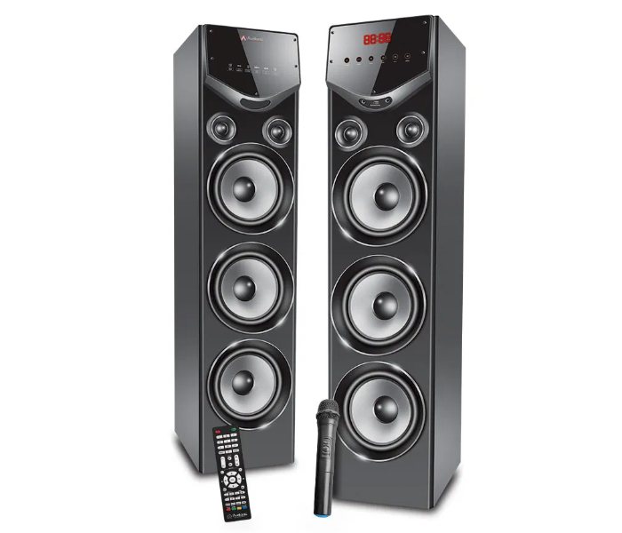 Audionic MONSTERMS300 2.1 Channel Double Trolley Speaker - Black - Zoom Image 1