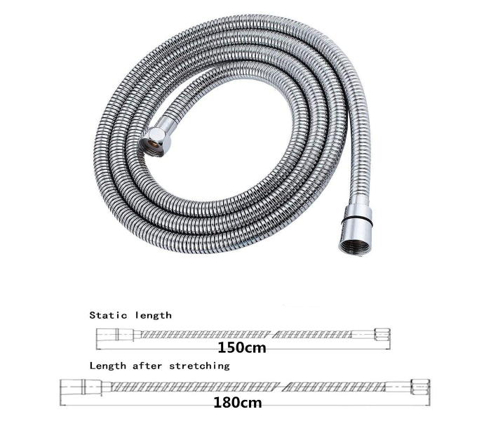 Boosni BSSP1 1.5 Meter Stainless Steel Flexible Handheld Showerhead Replacement Hose  - Zoom Image 3