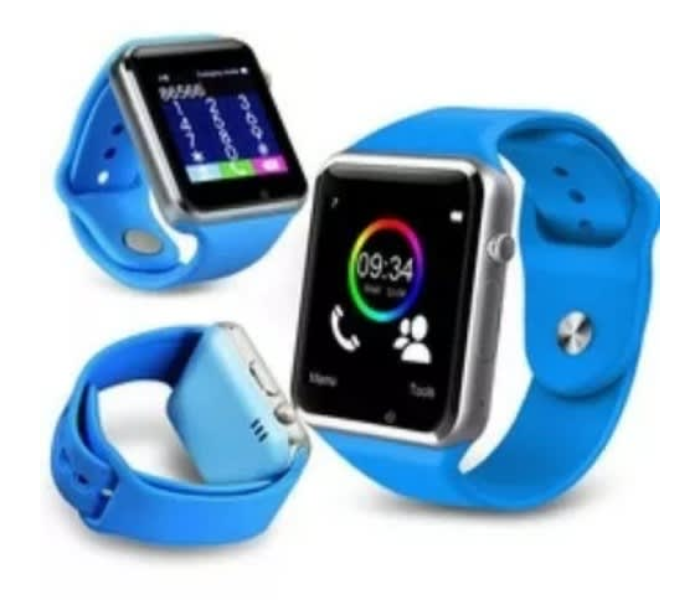 A1 Mobile Smart Watch with Memory and Sim Card Slot - Blue - Zoom Image 2