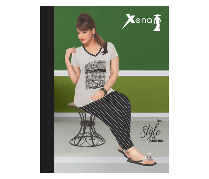 Xena HS-24 Medium The Style Of Fashion Genuine Quality Pyjama Set - Zoom Image