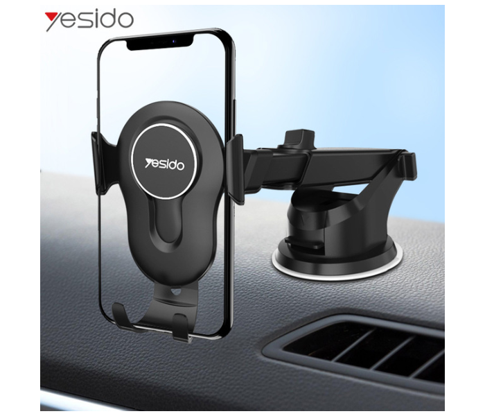 Yesido C44  Gravity Car Holder - Black - Zoom Image 2