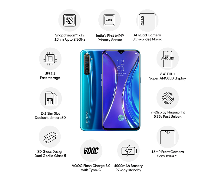 Realme XT 6GB RAM 64GB - Blue - Zoom Image 4