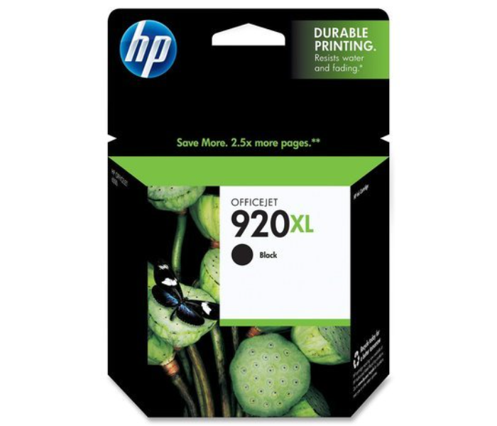 HP 920XL High Yield Ink Cartridge Original Black - Zoom Image