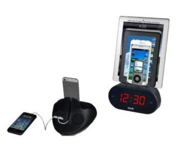 DOK001 Easy Dok Alarm Clock with Universal Smart Phone Cradle black - Zoom Image 2