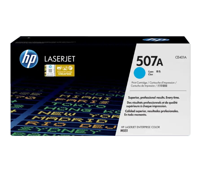 HP 507A CE401 LaserJet Toner Cartridge Original Cyan - Zoom Image