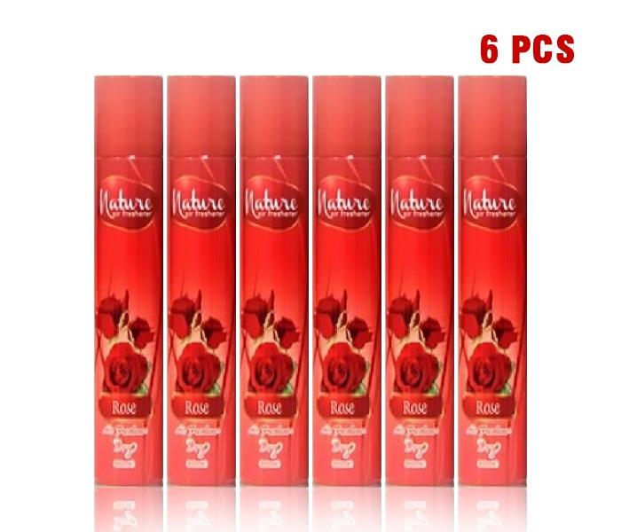 Nature 300 ml Air Freshener Rose   - Pack of 6 - Zoom Image