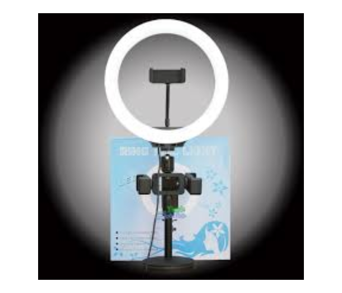 TikTok RMN CQL LC-666 Selfie Ring Light 25CM with Cell Phone Holder Ring Light for iPhone and  Android With Light Stand for Live Stream  - Zoom Image 3