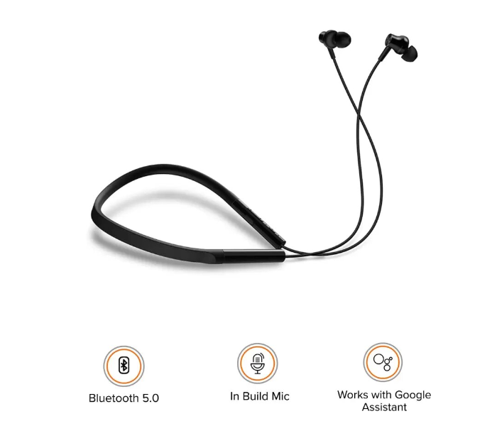 Xiaomi MBNE01 Mi Bluetooth Neckband Earphones - Black - Zoom Image 3