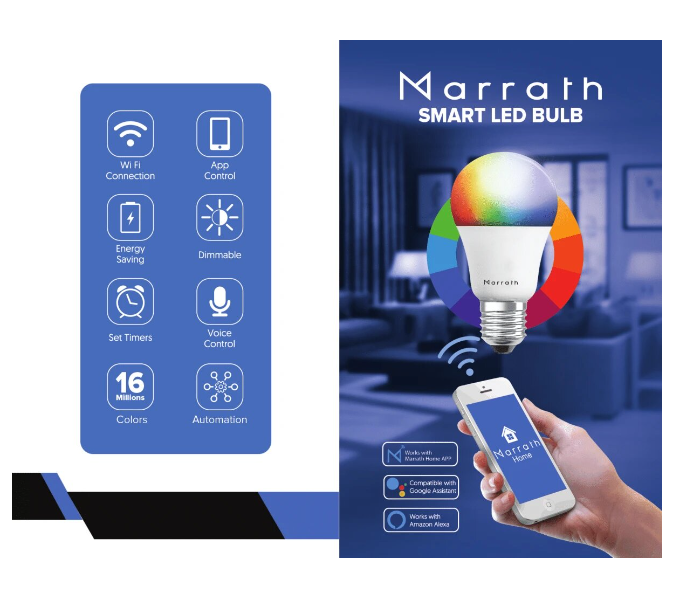 Marrath MSHLA002 Smart Home Wifi Colour Bulb - Zoom Image 2