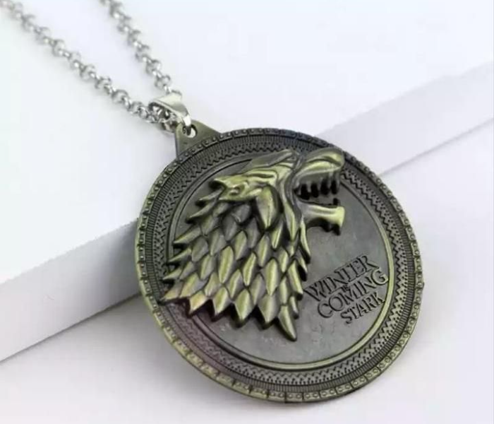 Zinc Alloy Metal Game of Thrones Stark Keychain Bronze - Zoom Image 1