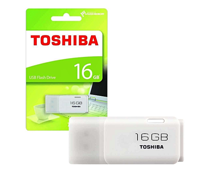 Toshiba U202 16GB TransMemory USB 2.0 Flash Drive - White - Zoom Image 2