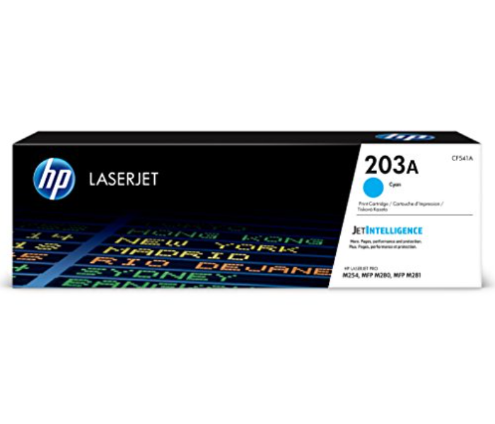 HP CF541A 203A LaserJet Toner Cartridge Original Cyan - Zoom Image