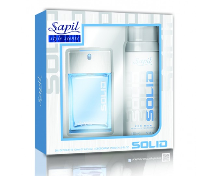 Sapil Gpac Solid Eau de Toilette with 150 ml Deodarant for Men - Zoom Image 2