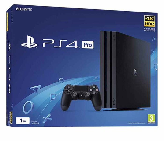 Sony PlayStation 4 Pro 1TB Console Jet Black - Zoom Image 3