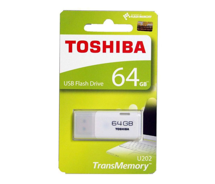 Toshiba U202 64GB TransMemory USB 2.0 Flash Drive - White - Zoom Image 2