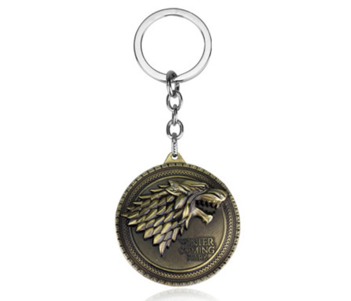 Zinc Alloy Metal Game of Thrones Stark Keychain Bronze - Zoom Image 3