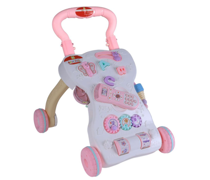 Baby Plus BP8777 Baby Piano Walker – Pink - Zoom Image 1