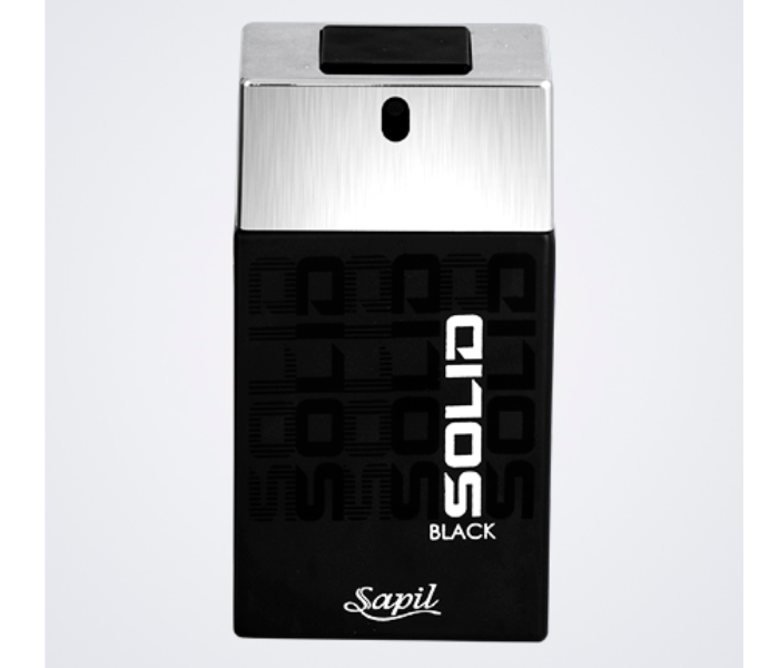 Sapil 100ml Solid Black Eau De Toilette for Men - Zoom Image 2