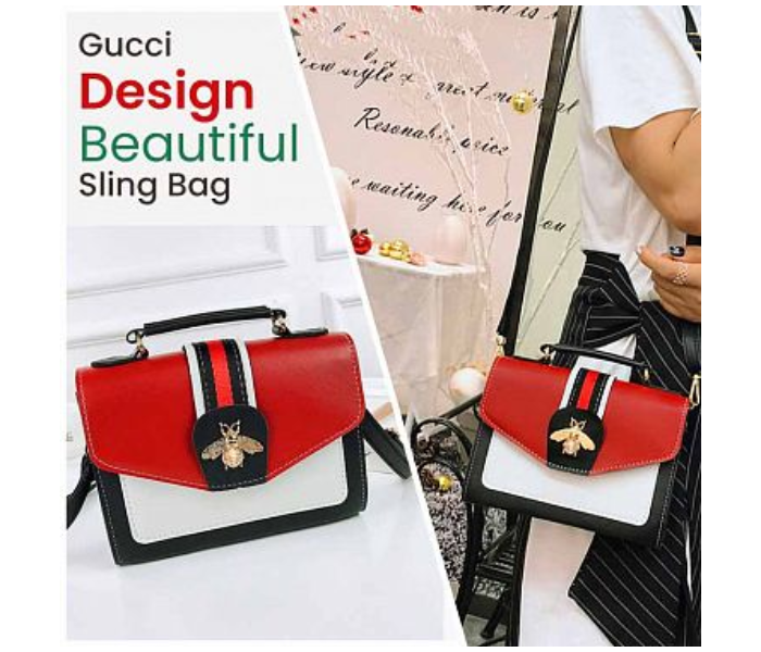 Fancy Women's Mini Gucci Design Beautiful Sling Bag Red - Zoom Image