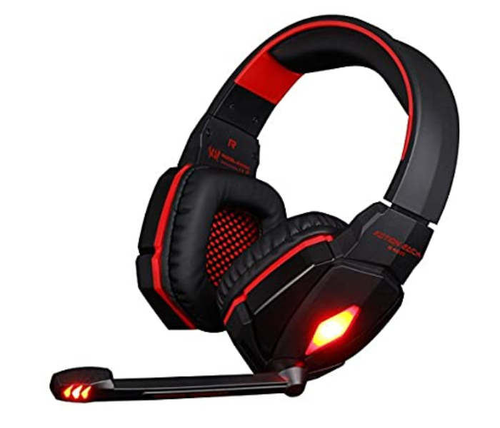 G4000 Kotion Each PRO Gaming Headset with Mic and LED – Black and Red - Zoom Image 1