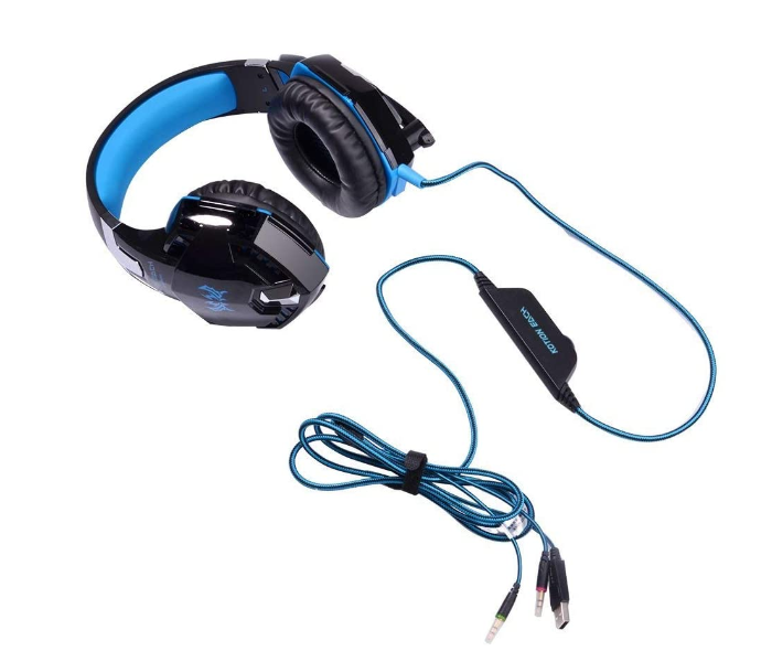 Kotion G2000 Gaming Headphones for PS4 with Microphone - Blue - Zoom Image 2