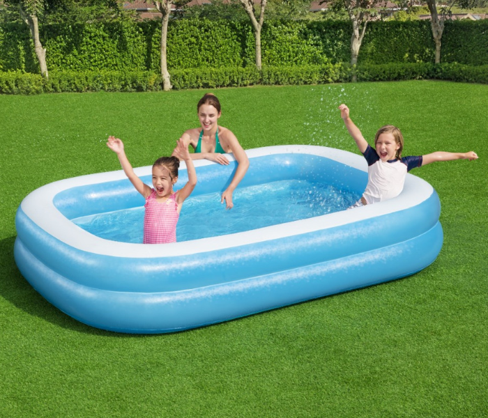 Bestway 2.01m X 1.50m X 51cm Rectangular Pool - Blue - Zoom Image 3