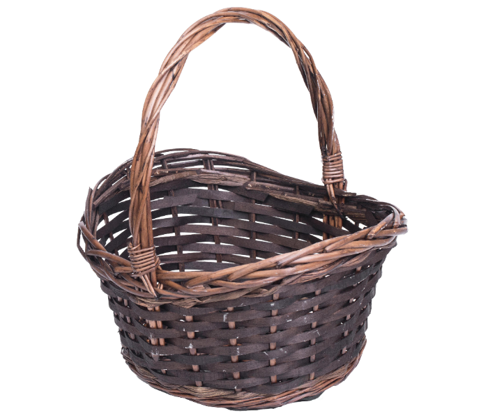 Pack of 3 Brown Boat Shaped Willow Bowl Baskets - Coffee - Zoom Image 4