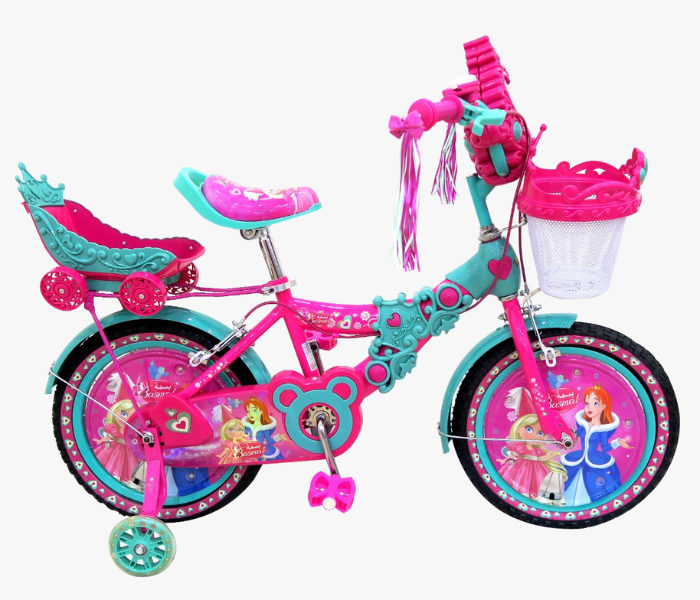 Basmah 25-1602C Princess Bicycle 16 Inch With Basket - Zoom Image 2