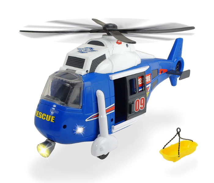 Simba 203308356 Dickie Toys Light and Sound Helicopter – White and Blue - Zoom Image 2