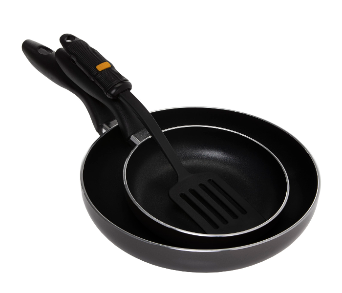 Royalford RF4126FP 3 Pieces Aluminium Fry Pans with Nylon Turner - Zoom Image 1