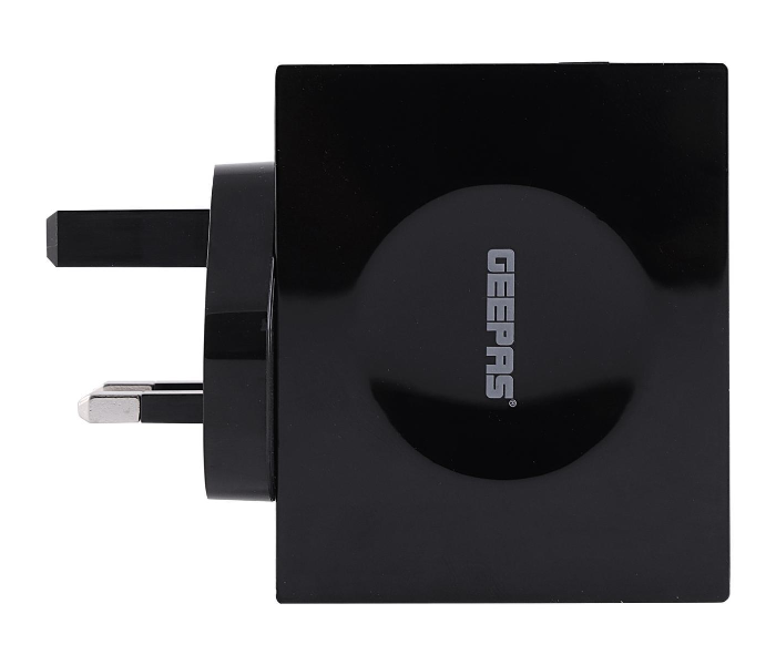 Geepas GA1960 4 USB Charger - Black - Zoom Image 1