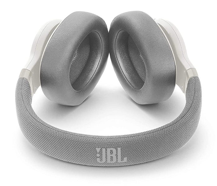 JBL E65BTNC Wireless Over-Ear Active Noise Cancelling Headphones - White - Zoom Image 4