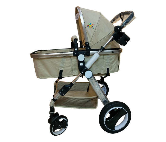 Baby Love 27-004KF Aluminum Golden Tube Stroller - Beige - Zoom Image 1