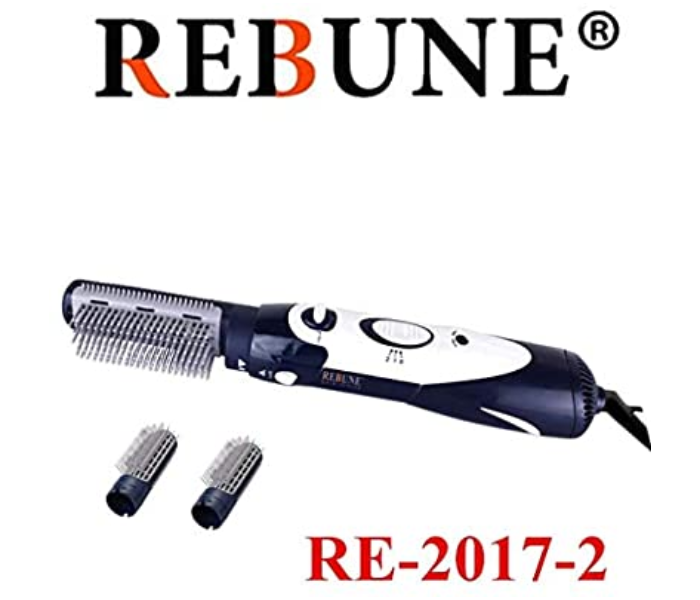 Rebune RE-20172 Beyond Imagination Super Hair Styler with 2 Attachment - Black and White - Zoom Image