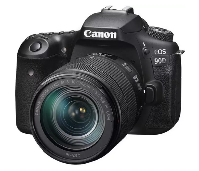 Canon EOS 90D DSLR Camera with 18-135 IS USM Lens - Black - Zoom Image 1