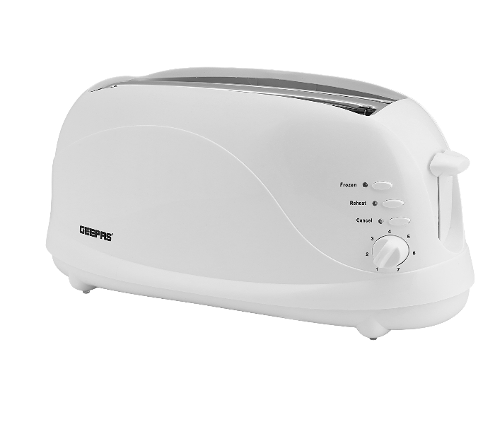 Geepas GBT9895 4 Slice Bread Toaster with Browning Control - White - Zoom Image 1