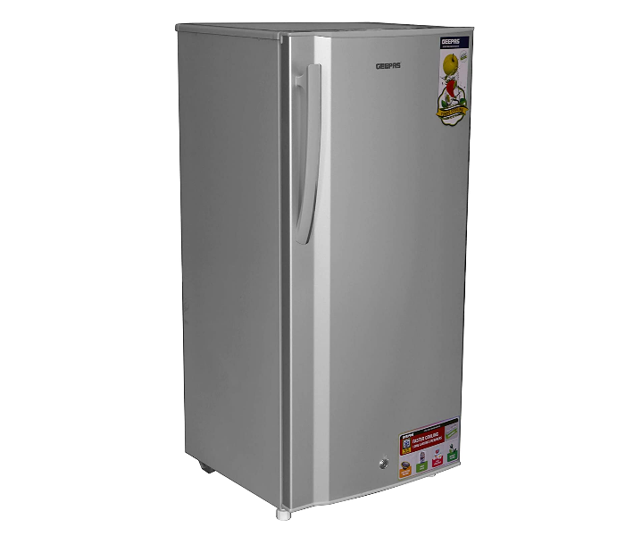 Geepas GRF2009SPE 220 Litre Single Door Defrost - Silver - Zoom Image 2