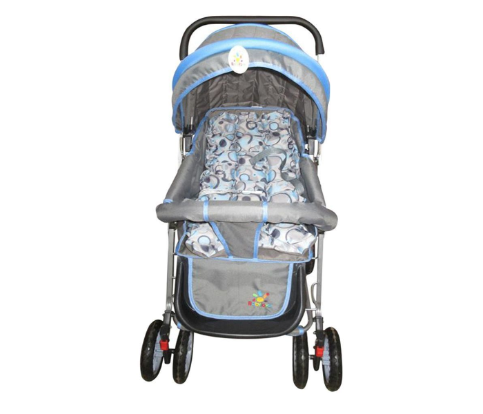 Baby Love 27-2113 Foldable  Stroller - Blue and Grey - Zoom Image 2