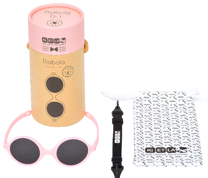 Kietla D1sunblush Sunglasses Diabola 0-1 Year - Light Pink - Zoom Image