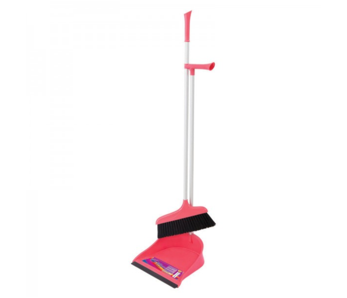 Parex Broom With Dustpan - Pink - Zoom Image