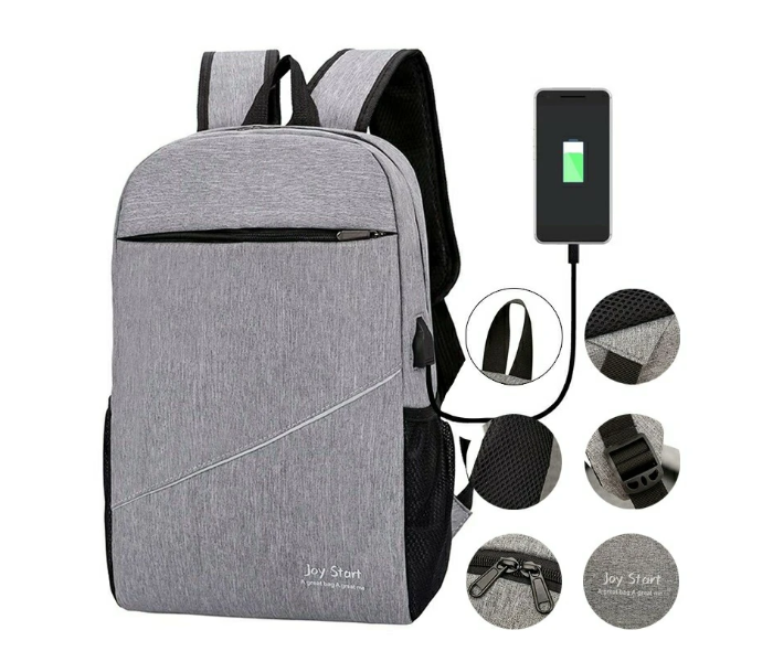 JOY START BACK PACK JA0082 - A GREAT BAG A GREAT MAN - GREY - Zoom Image