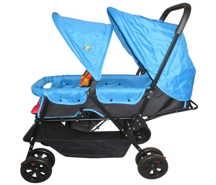 Baby Love 27-3113 Twins Baby Stroller - Blue - Zoom Image 1