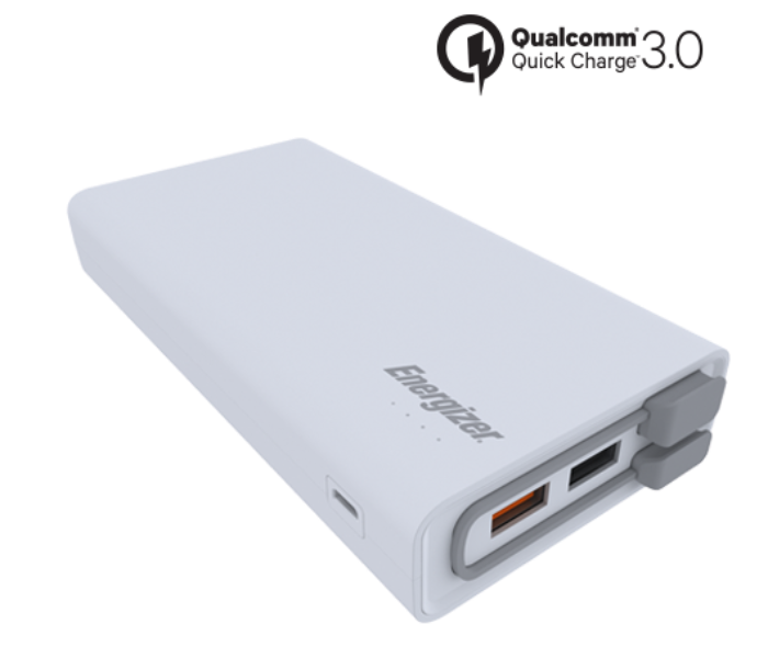 Energizer UE20001QC 20000mAh Portable Power Bank - White - Zoom Image 3