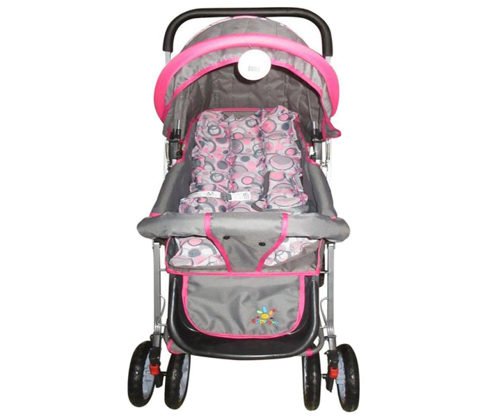 Baby Love 27-2113 Foldable  Stroller - Pink and Grey - Zoom Image 2