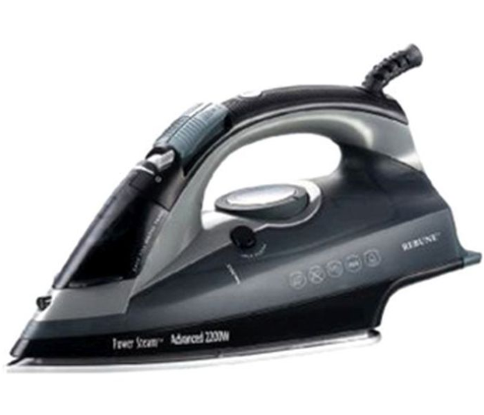 Rebune RE-3027 2200W Steam Iron - Grey and Black - Zoom Image