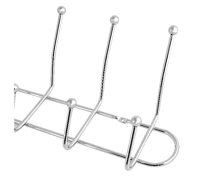 Royalford RF1426-MH6 Metal Hanger with 6 Hooks - Silver - Zoom Image 4