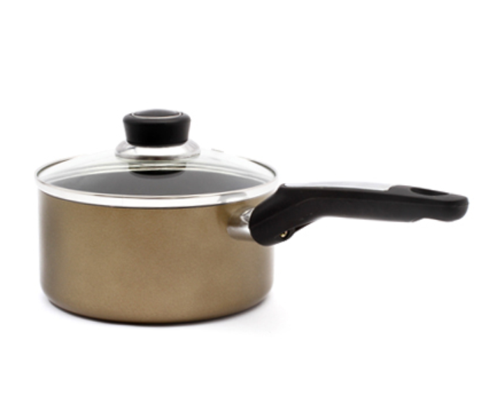 Royalford RF2962 20cm Non Stick Sauce Pan with Lid - Gold - Zoom Image 4